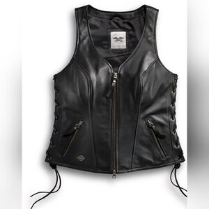 Harley-Davidson Black Leather Vest